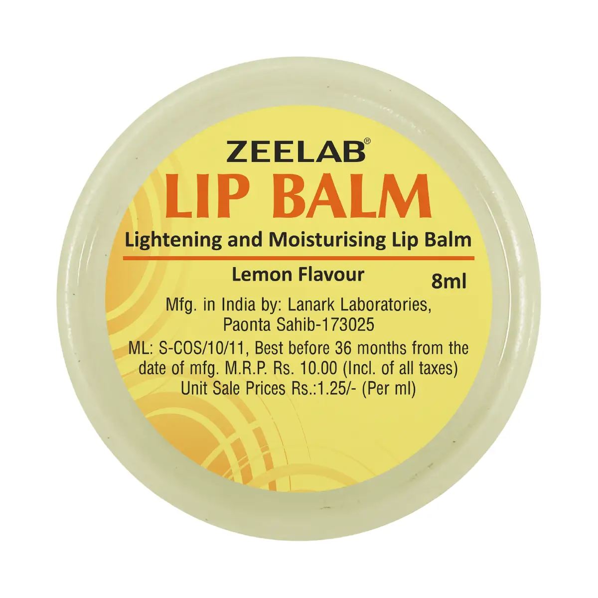 Zeelab Lip Balm - Lemon Flavour