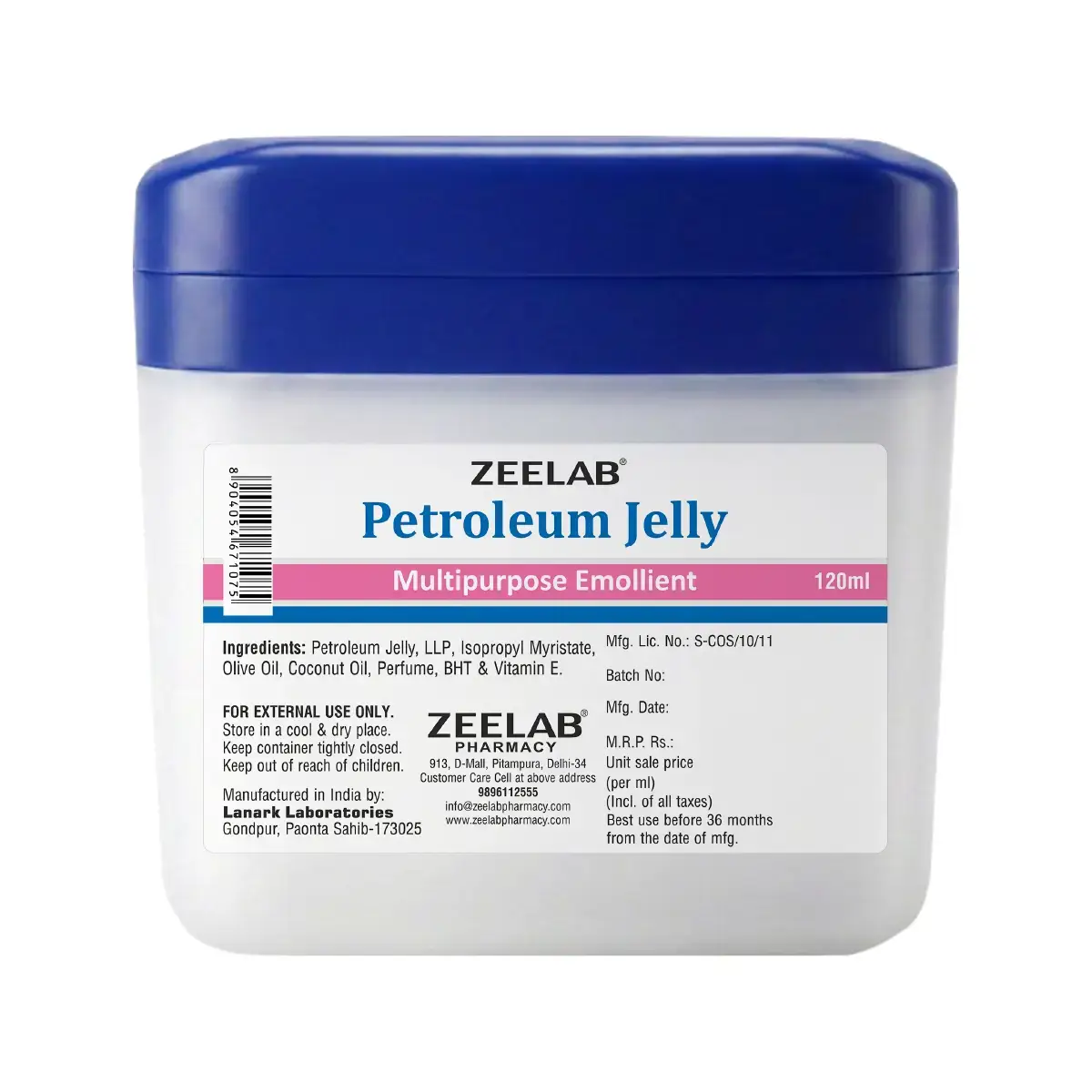 Zeelab Petroleum Jelly - 120ml