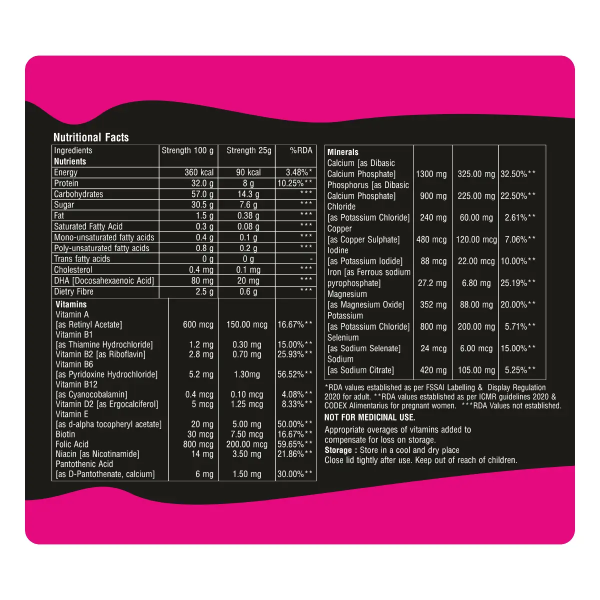 Zeelab Women Protein Powder Chocolate Flavour