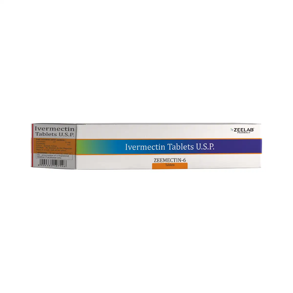 Zeemectin 6 | Ivermectin 6mg Tablet | Strip of 4 Tablets