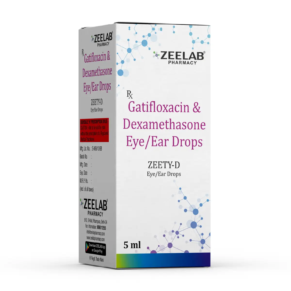 Zeety D Eye/Ear Drops 5 ml