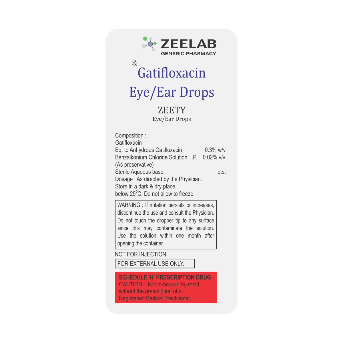 Zeety Antibiotic Eye/Ear Drops 10 ml