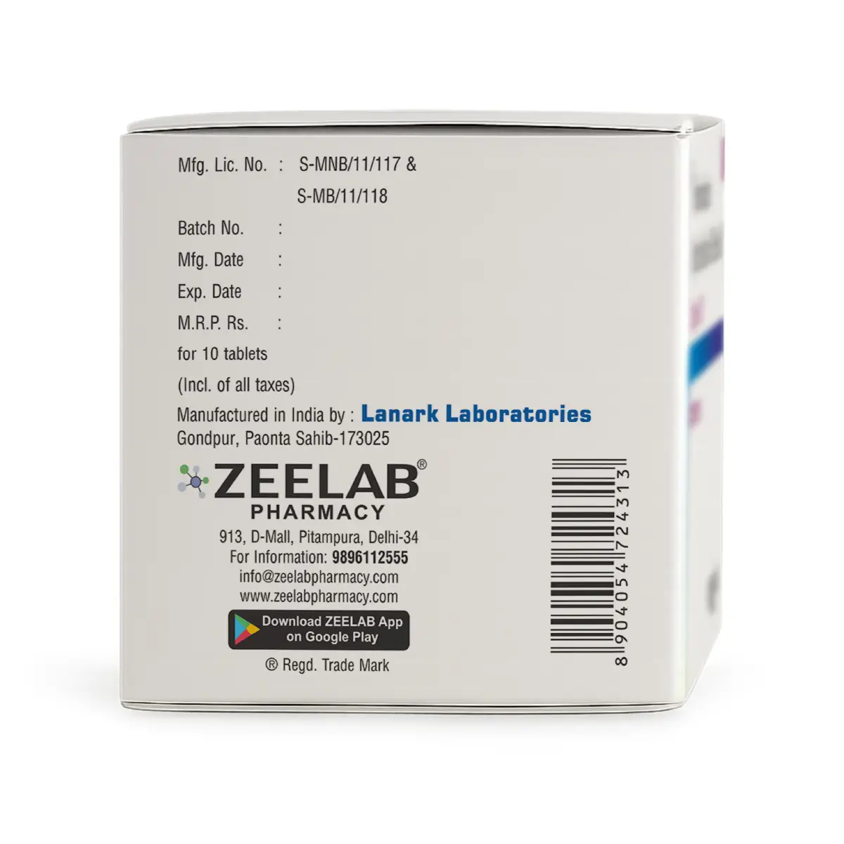 Zelgra 120 | Fexofenadine 120mg Anti-Allergy Tablet | Strip of 10 Tablets