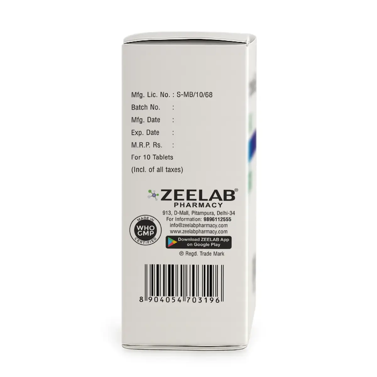 Zelthrocin 250 | Erythromycin 250mg Tablet | Strip of 10 Tablets
