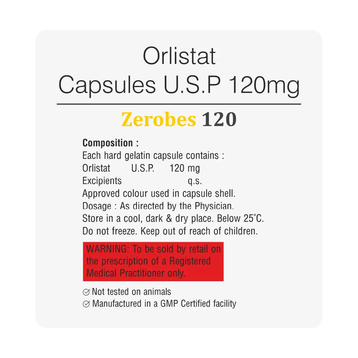 Zerobes 120 Capsule