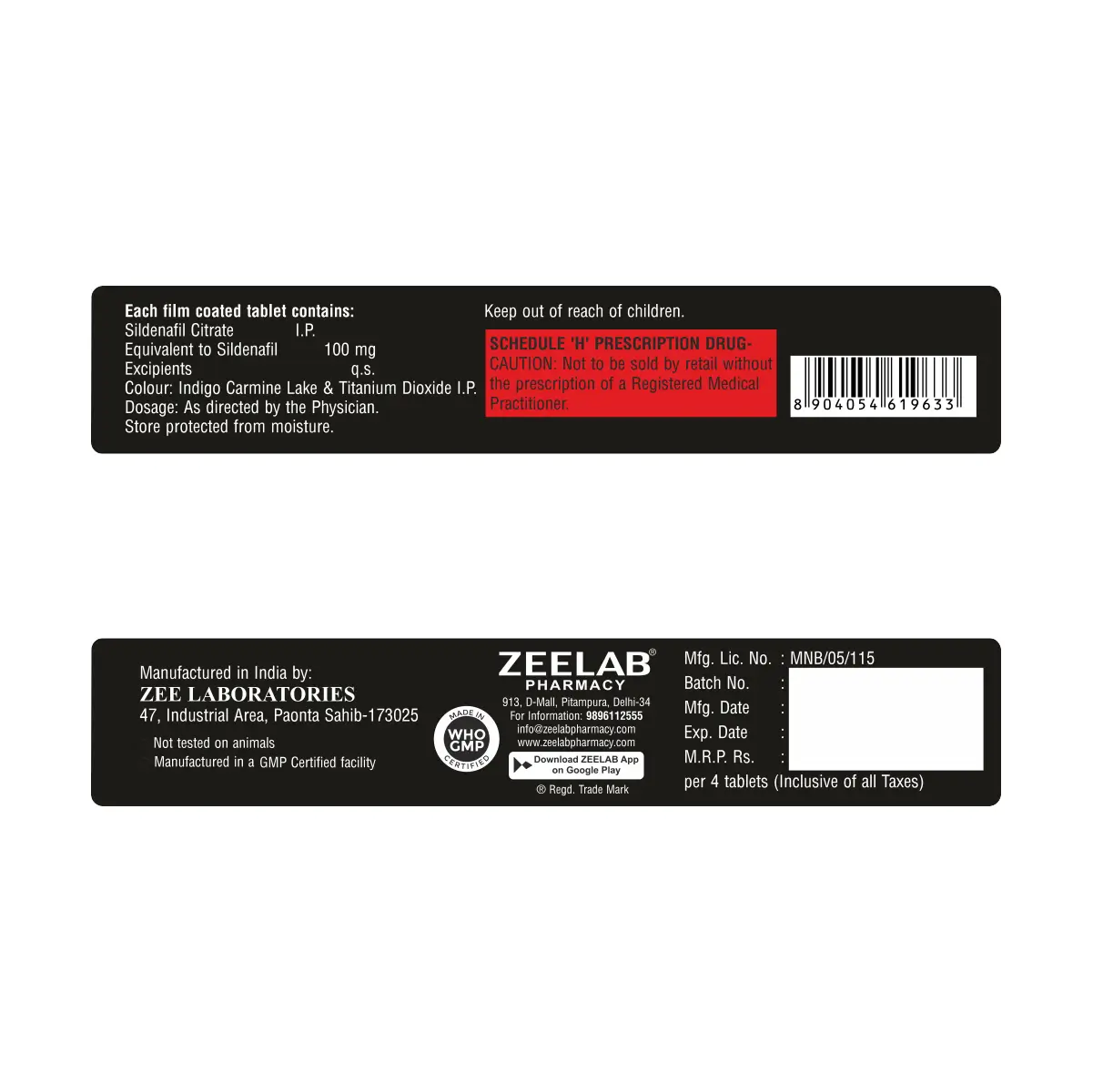 Zexgra 100 Tablet